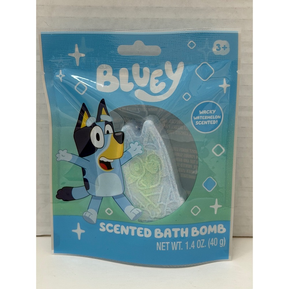 Bluey Wacky Watermelon Scented Bath Bomb 1.4oz Taste‎ Beauty New